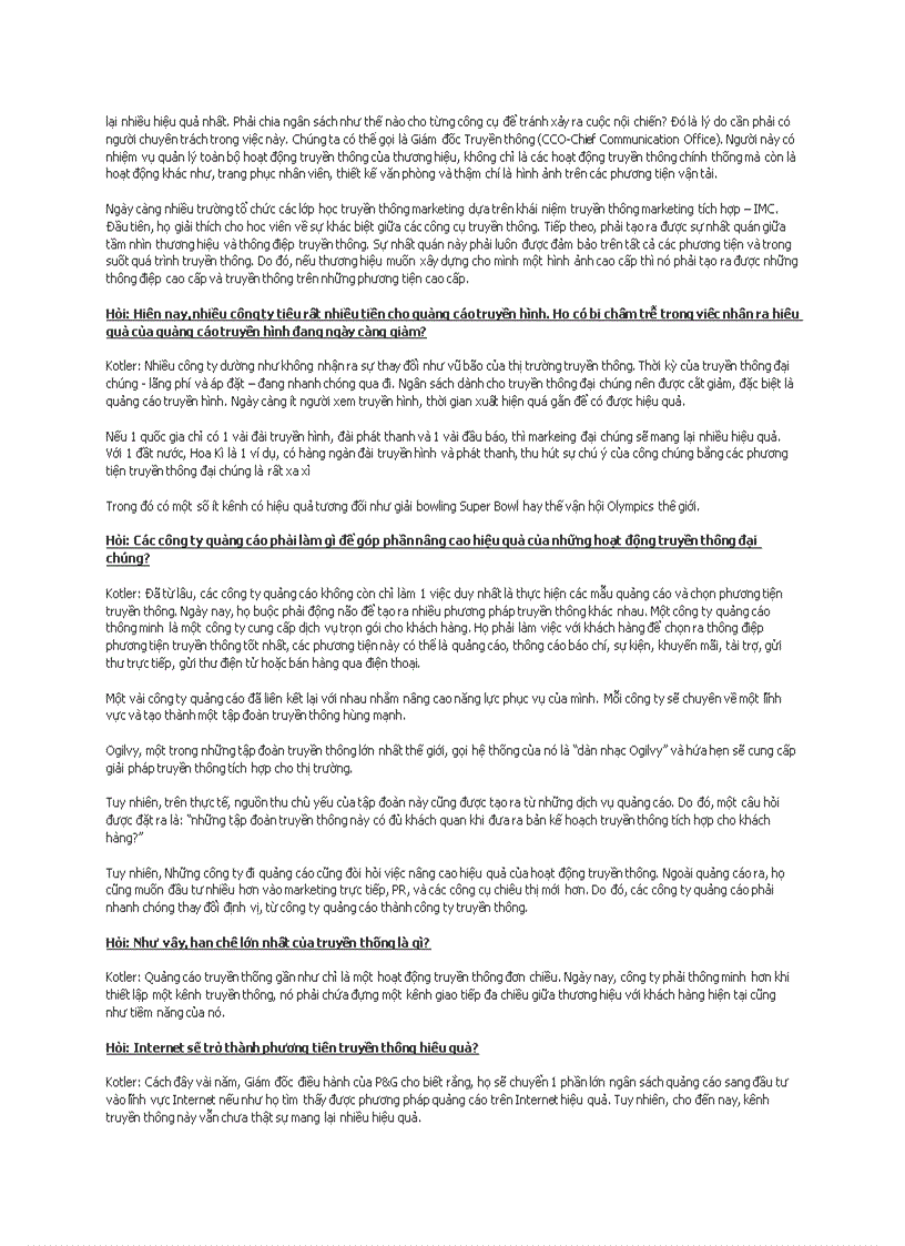 image for page Philip Kotler giải đáp về PR và Quảng cáo