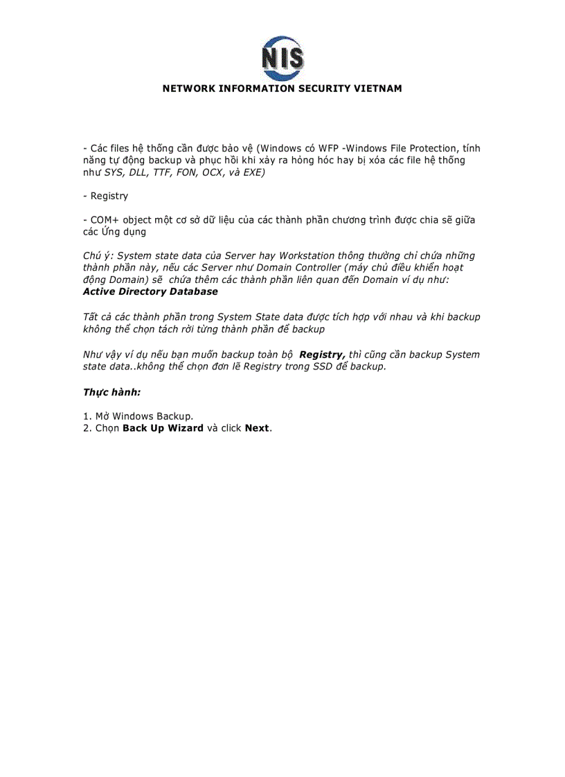 image for page Ebook Backup và phục hồi Server Workstation