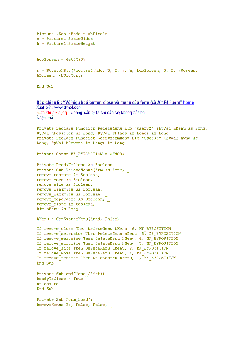 image for page Chiêu thức lập trình VB