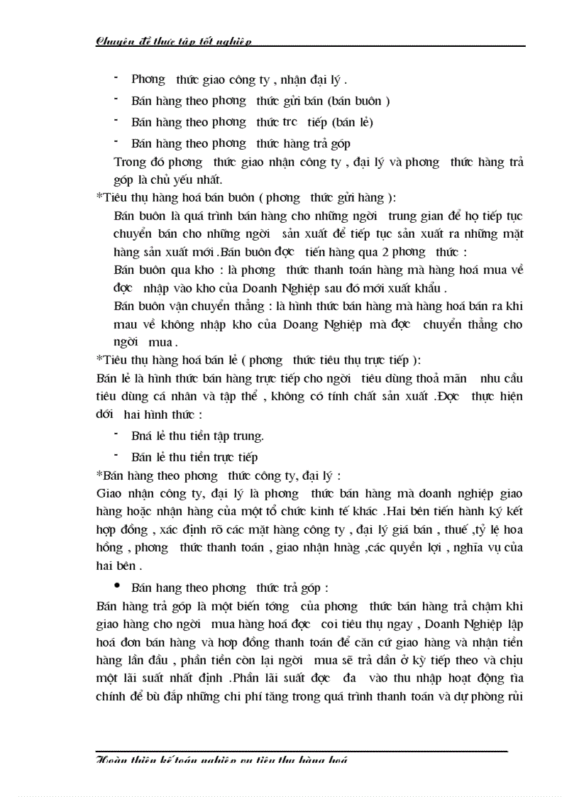 image for page Luận văn Kế toán nghiệp vụ tiêu thụ hàng hóa