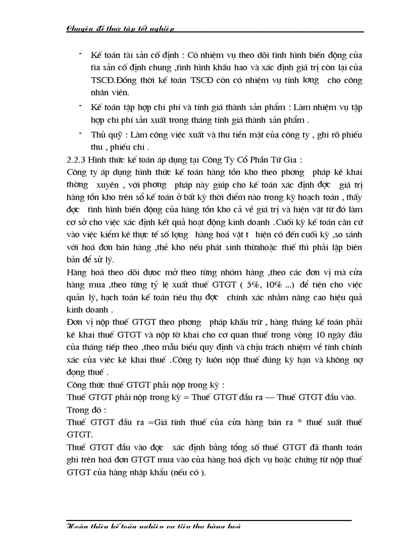 image for page Luận văn Kế toán nghiệp vụ tiêu thụ hàng hóa