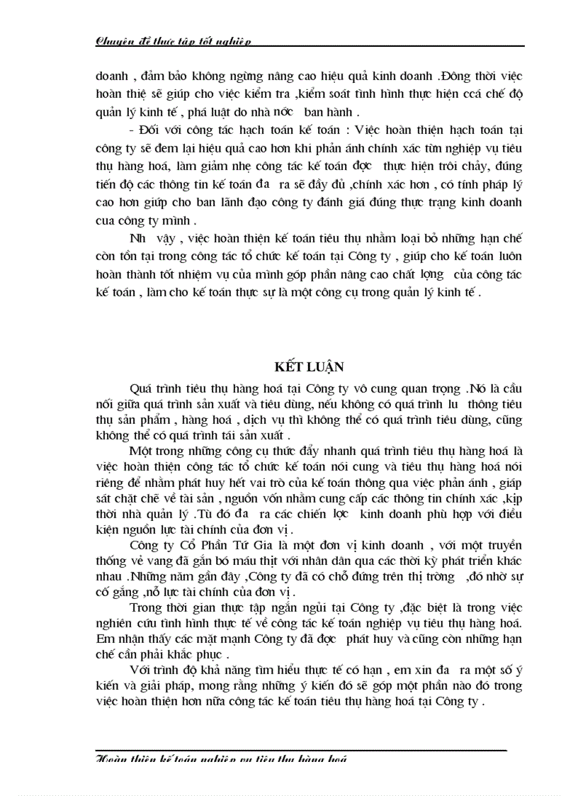 image for page Luận văn Kế toán nghiệp vụ tiêu thụ hàng hóa