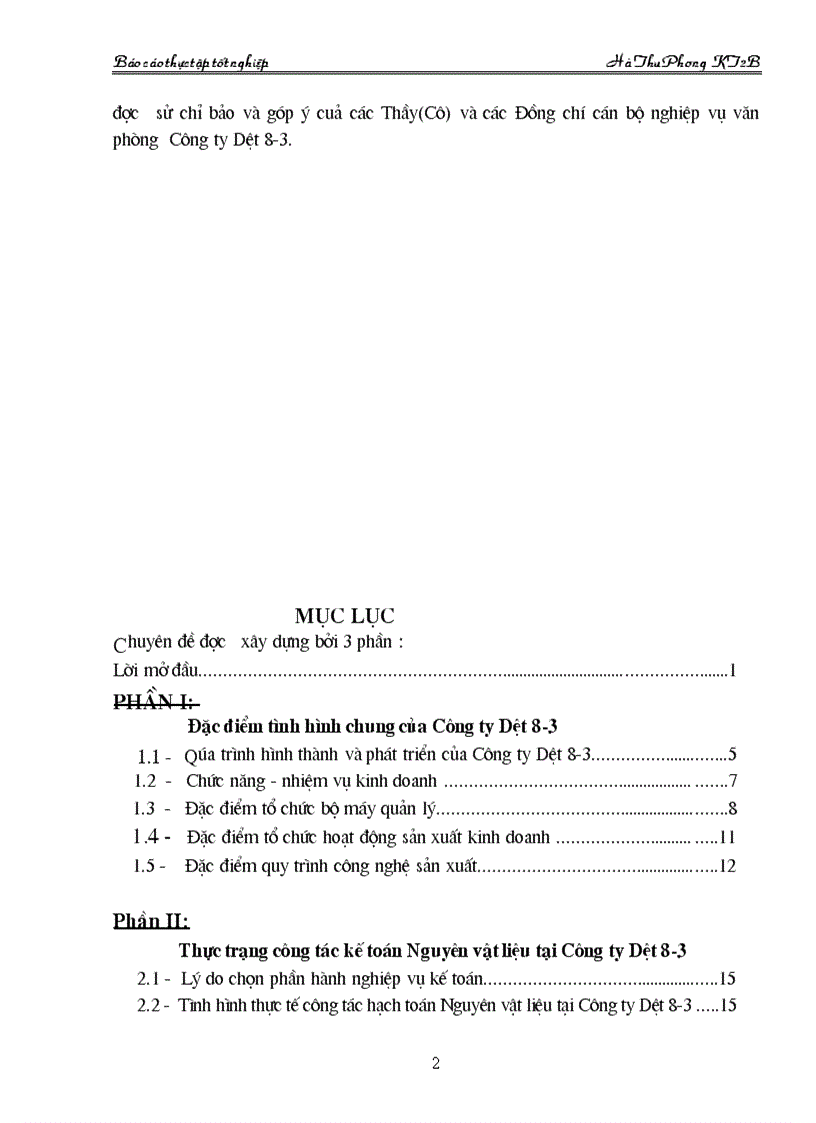 image for page Luận văn Tổ chức kế toán Nguyên vật liệu