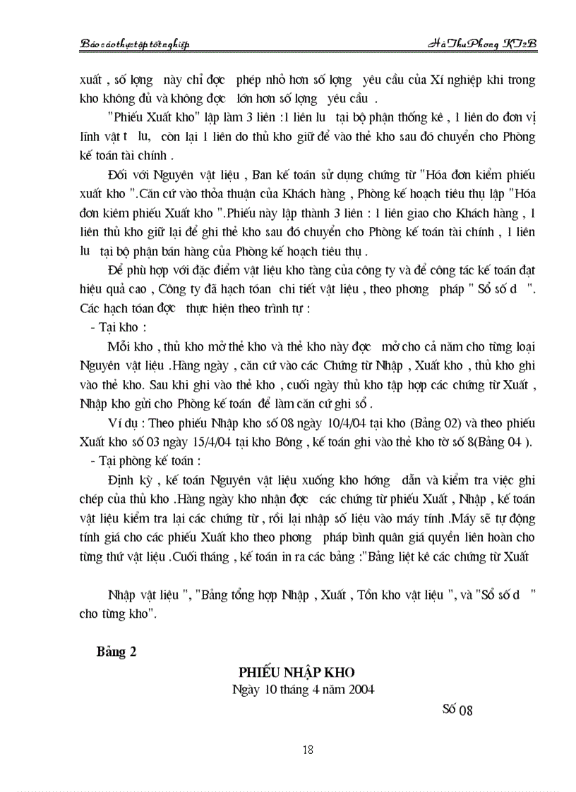 image for page Luận văn Tổ chức kế toán Nguyên vật liệu