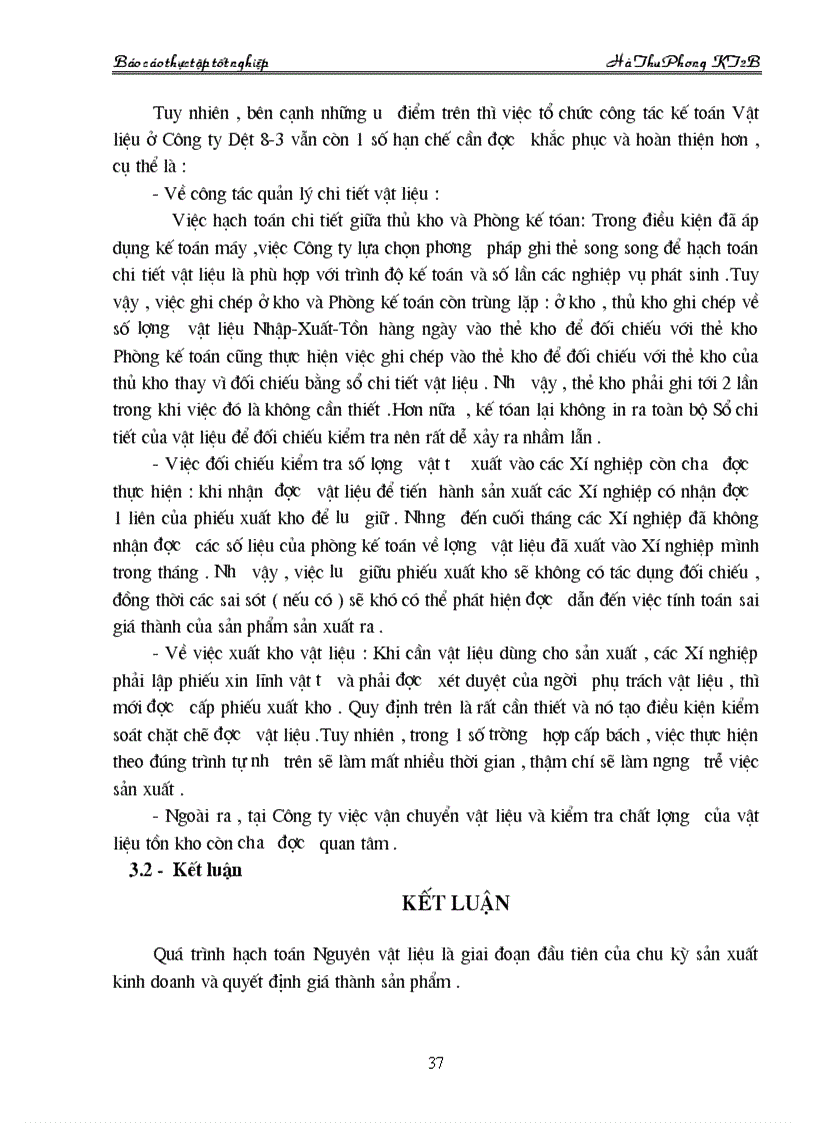 image for page Luận văn Tổ chức kế toán Nguyên vật liệu