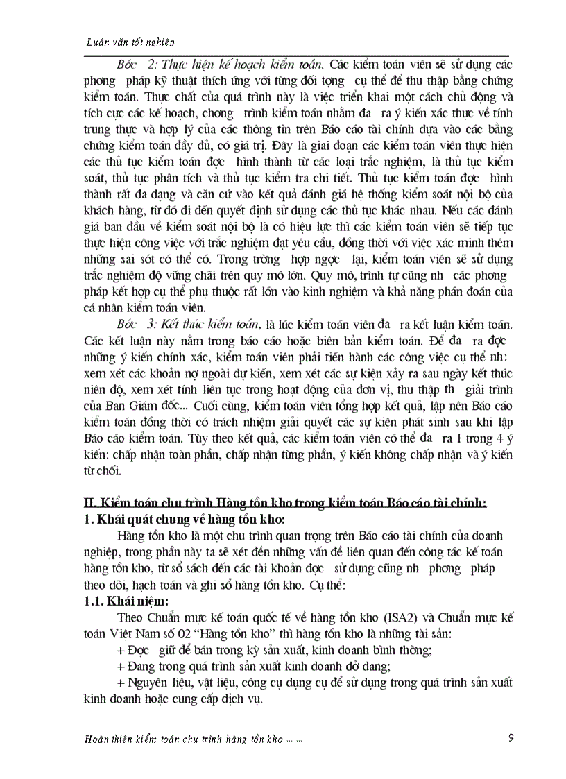 image for page Kiểm toán chu kỳ Hàng tồn kho trong Kiểm toán BCTC