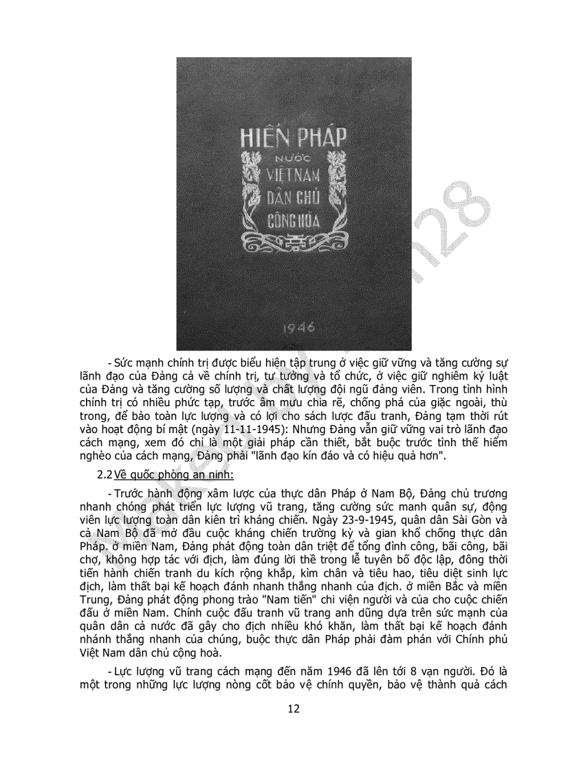 image for page Hoàn cảnh lịch sử chủ trương biện pháp để bảo vệ chính quyền cách mạng 1945 1946