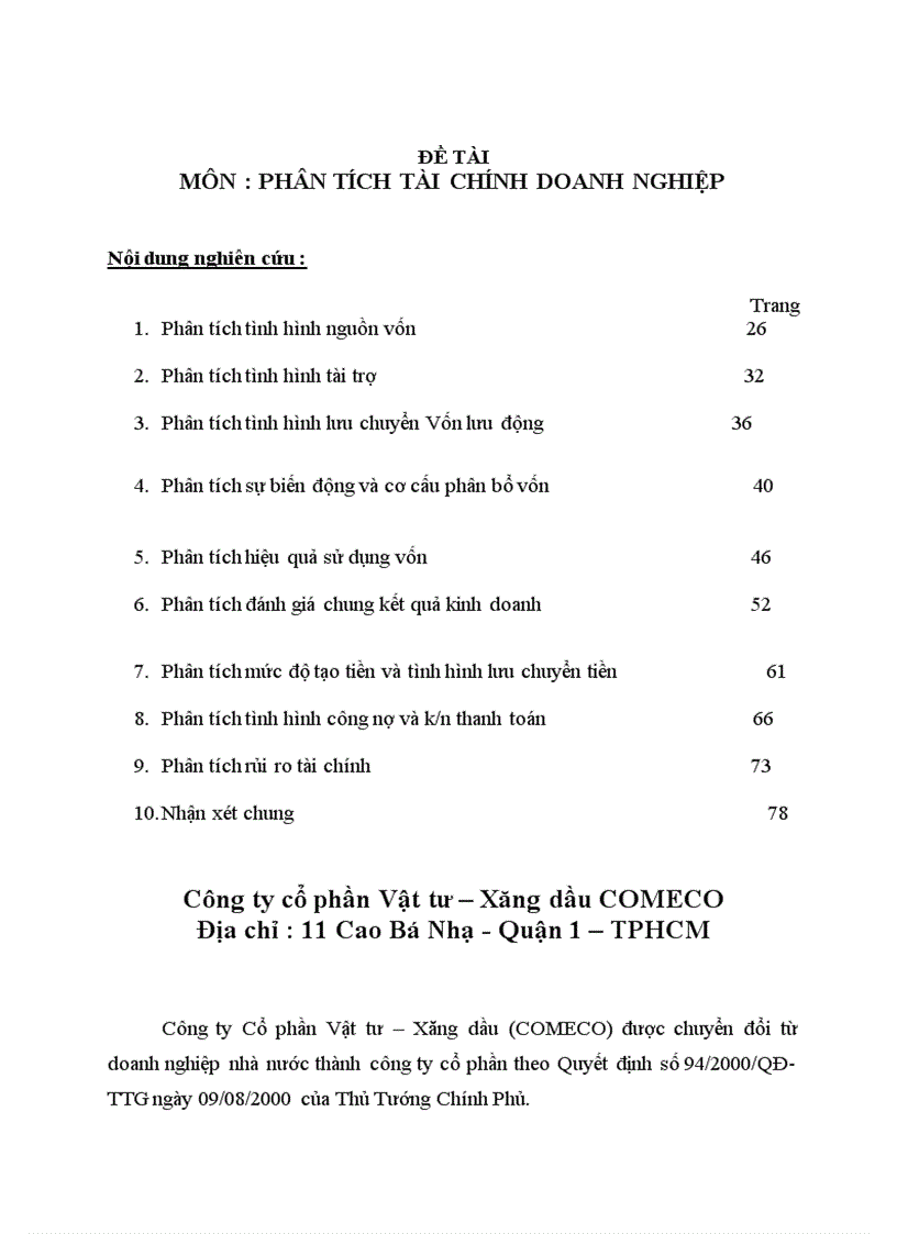 image for page Công ty cổ phần Vật tư Xăng dầu COMECO