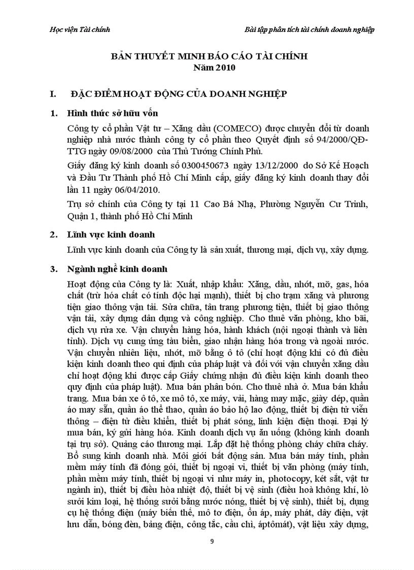 image for page Công ty cổ phần Vật tư Xăng dầu COMECO