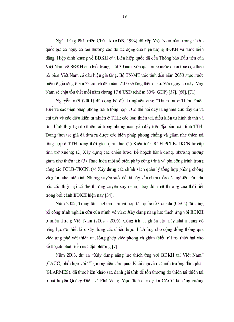 image for page Hiện trạng môi trường và giải pháp kịp thời thích ứng với thiên tai trong bối cảnh biến đổi khí hậu tại thừa thiên huế 75 trang