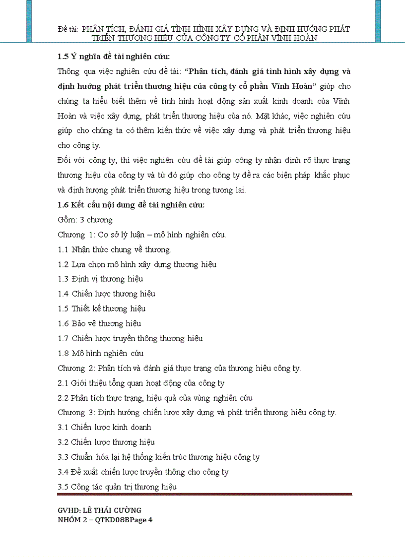 image for page Phân tích đánh giá tình hình xây dựng và định hướng phát triển thương hiệu của công ty cổ phần Vĩnh Hoàn