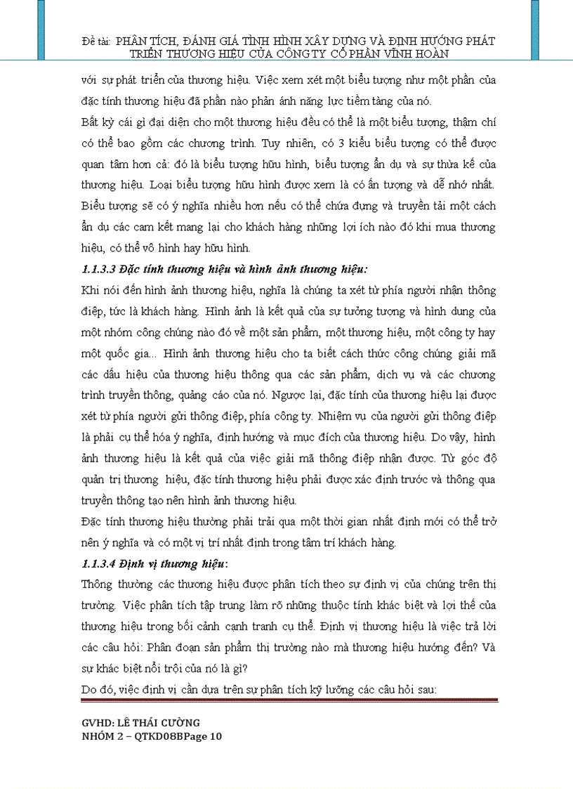 image for page Phân tích đánh giá tình hình xây dựng và định hướng phát triển thương hiệu của công ty cổ phần Vĩnh Hoàn