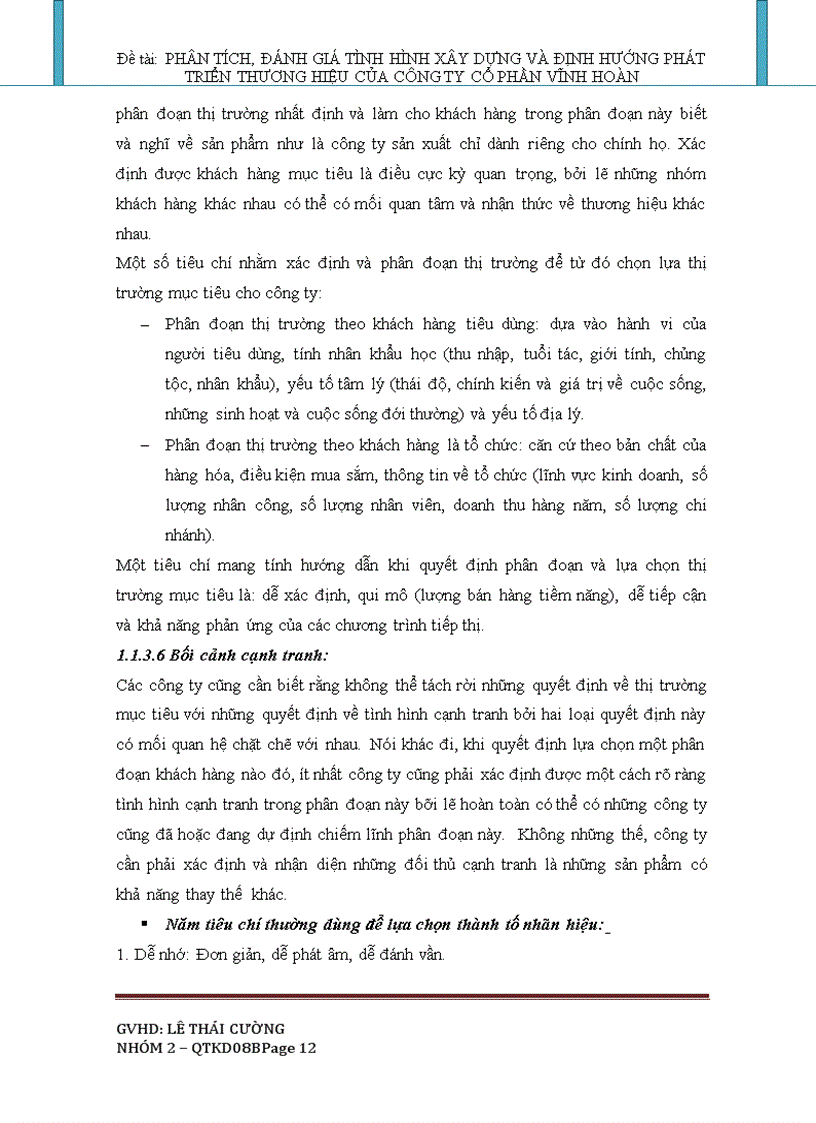 image for page Phân tích đánh giá tình hình xây dựng và định hướng phát triển thương hiệu của công ty cổ phần Vĩnh Hoàn