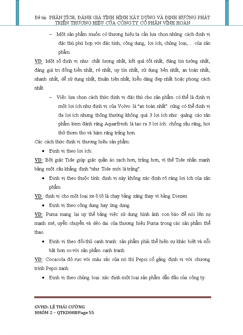 image for page Phân tích đánh giá tình hình xây dựng và định hướng phát triển thương hiệu của công ty cổ phần Vĩnh Hoàn