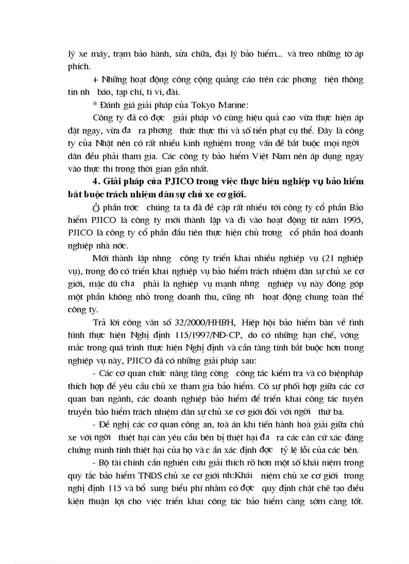 image for page Thực trạng triển khai nghiệp vụ BHTNDS của chủ xe cơ giới đối với người thứ ba tại công ty cổ phần bảo hiểm PJICO và Những giải pháp khắc phục