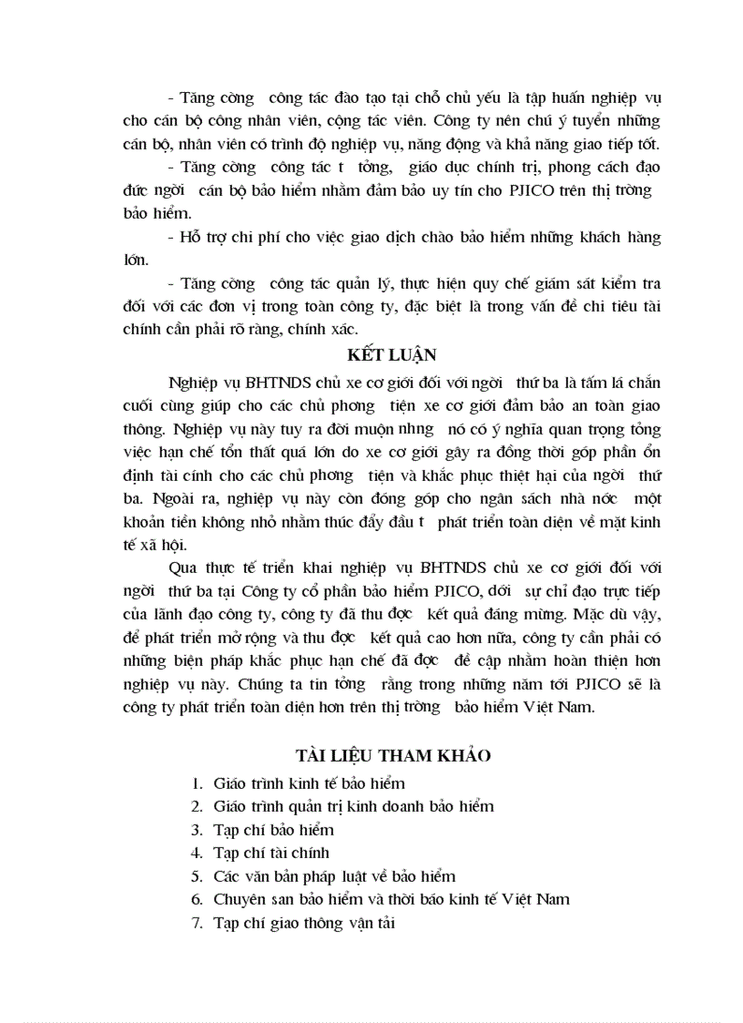 image for page Thực trạng triển khai nghiệp vụ BHTNDS của chủ xe cơ giới đối với người thứ ba tại công ty cổ phần bảo hiểm PJICO và Những giải pháp khắc phục