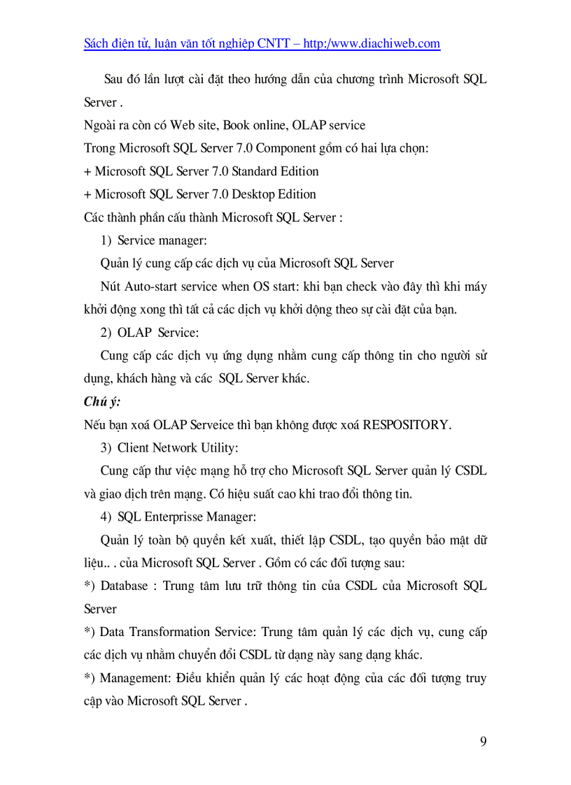 image for page Microsoft SQL Server 7 0