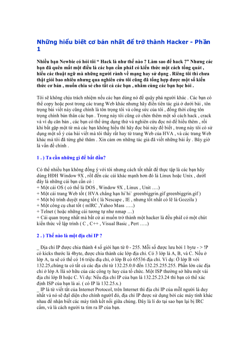 image for page Trở thành Hacker