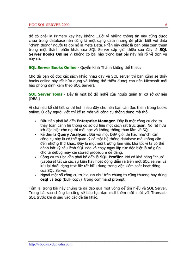 image for page Học SQL 2000