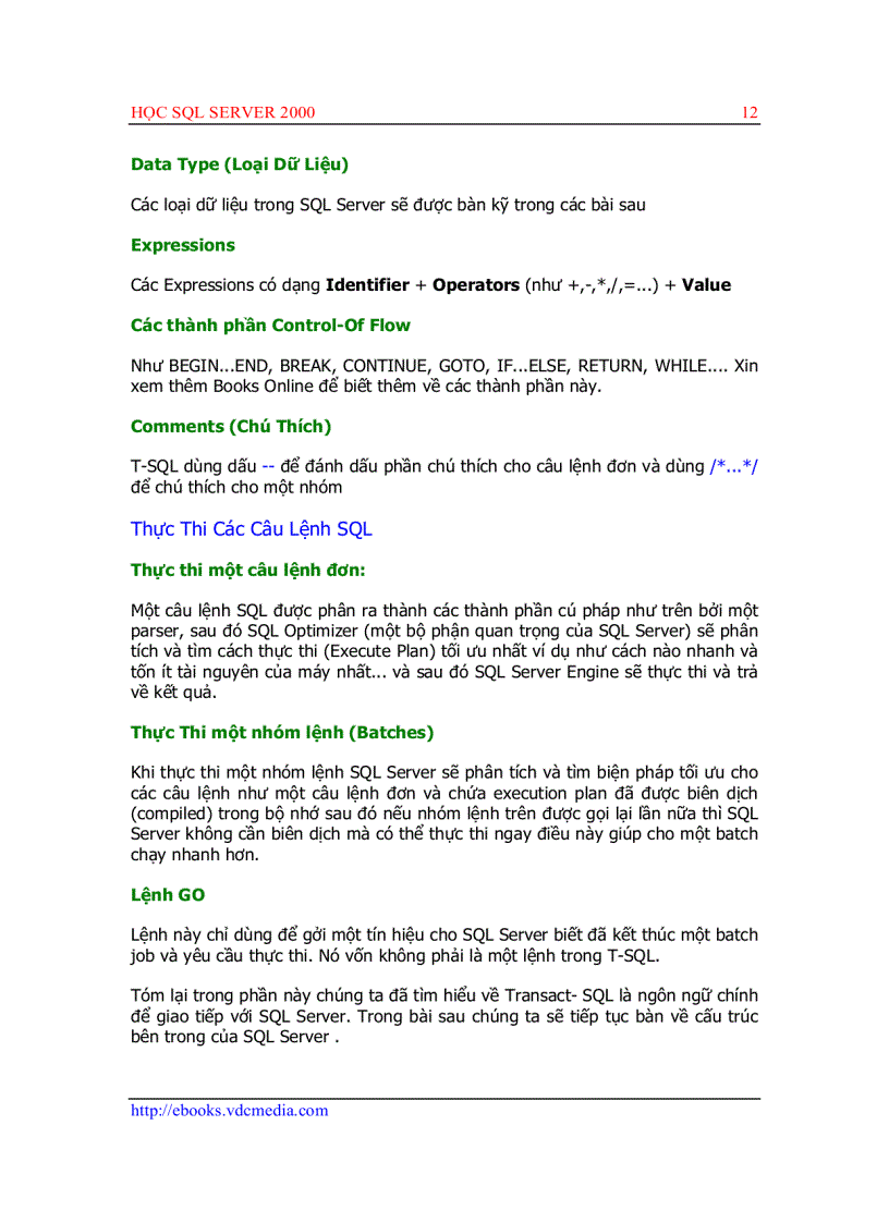 image for page Học SQL 2000