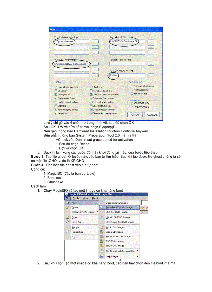 image for page Hướng dẫn ghost tự nhận driver bằng newreps và sysprep