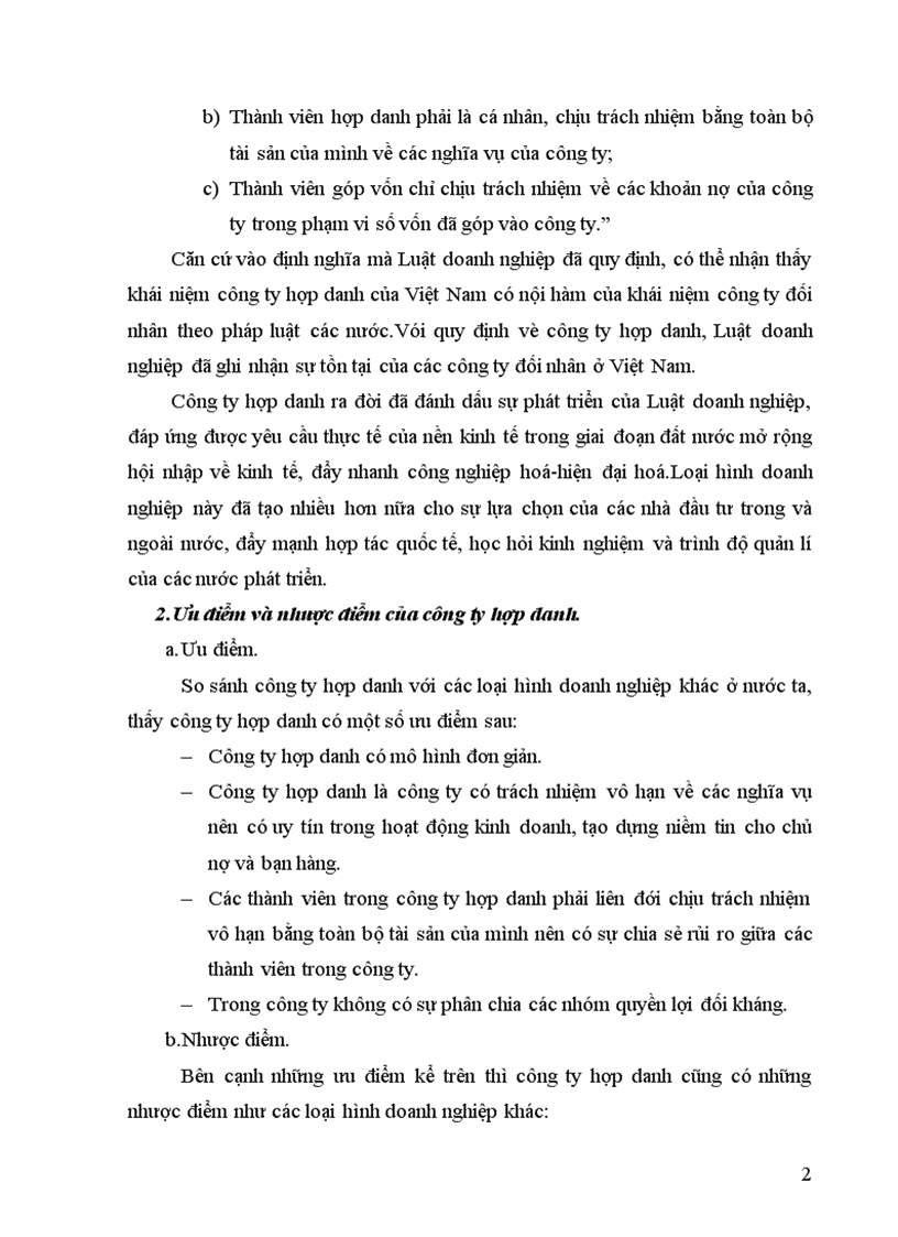 image for page Bình luận các quy định của Luật doanh nghiệp 2005 về công ty hợp danh