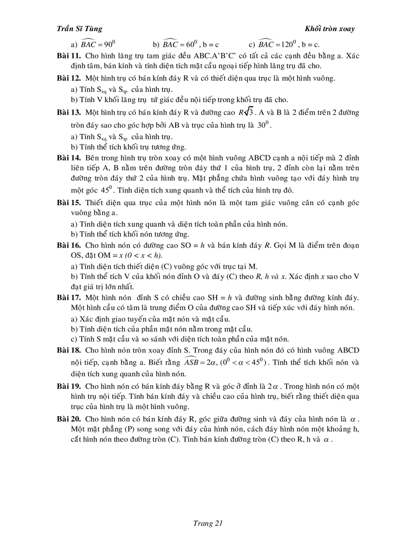 image for page Bài tập giải tích và hình học 12 dùng cho ôn luyện đại học 2011 2012 1