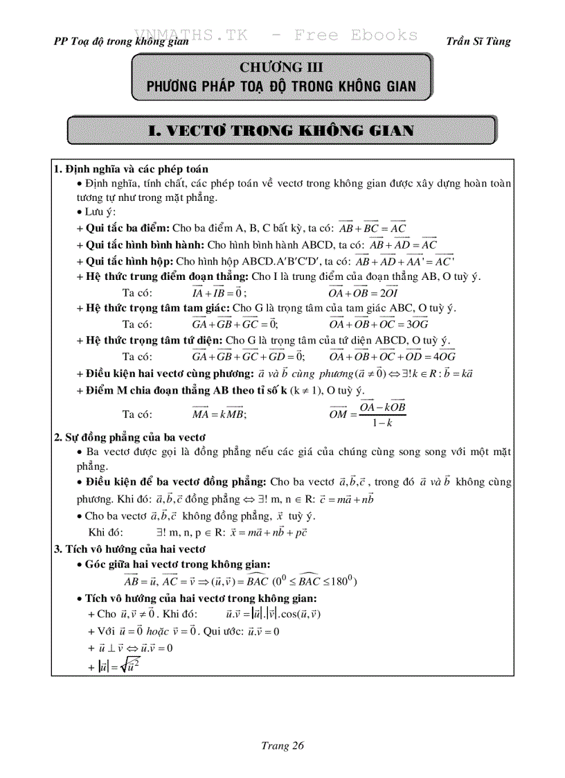 image for page Bài tập giải tích và hình học 12 dùng cho ôn luyện đại học 2011 2012 1