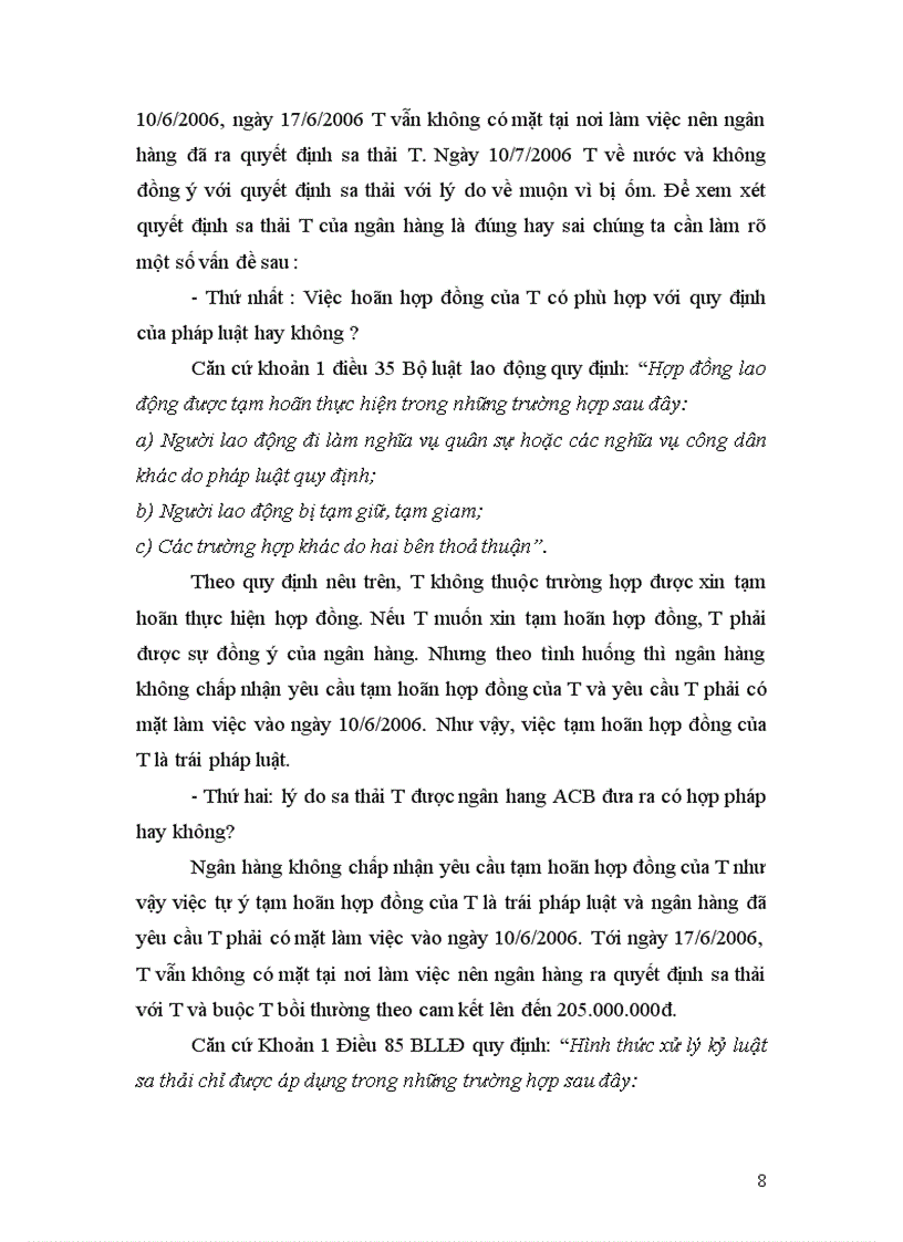 image for page Bài tập lớn học kỳ môn luật lao động đề số 7 mối quan hệ giữa thỏa ước lao động tập thể và tranh chấp lao động tập thế và giải quyết tình huống bài này mình được 9 điểm