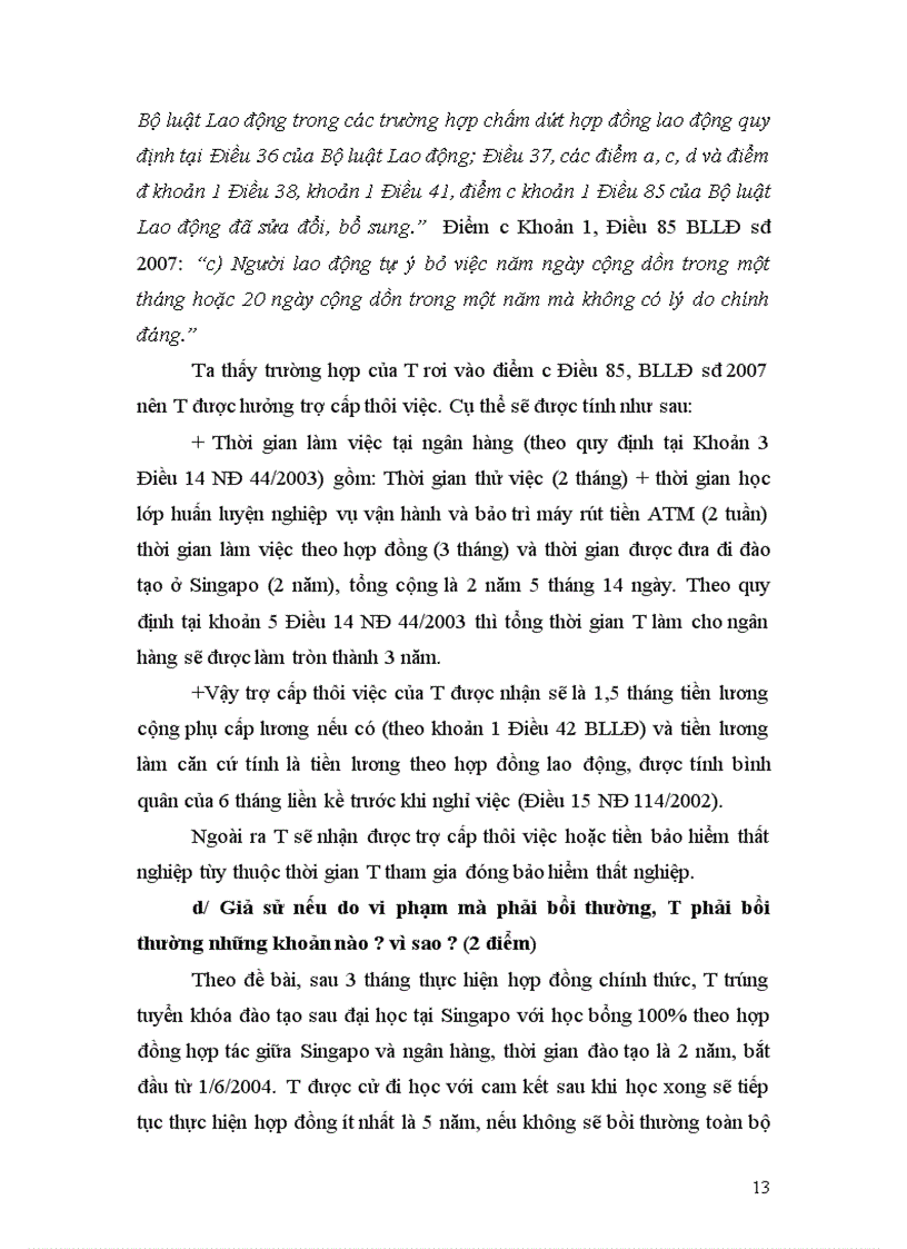 image for page Bài tập lớn học kỳ môn luật lao động đề số 7 mối quan hệ giữa thỏa ước lao động tập thể và tranh chấp lao động tập thế và giải quyết tình huống bài này mình được 9 điểm