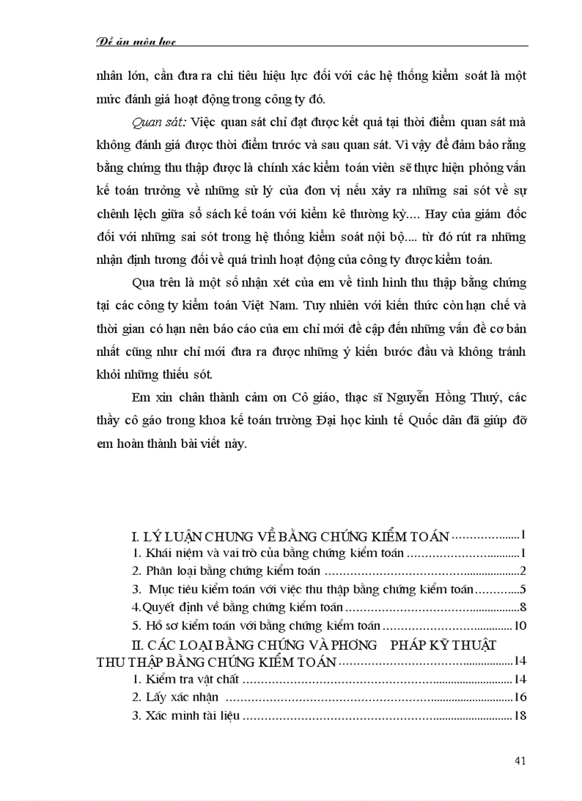 image for page Các loại bằng chứng kiểm toán và phương pháp kỹ thuật thu thập bng chứng kiểm toán