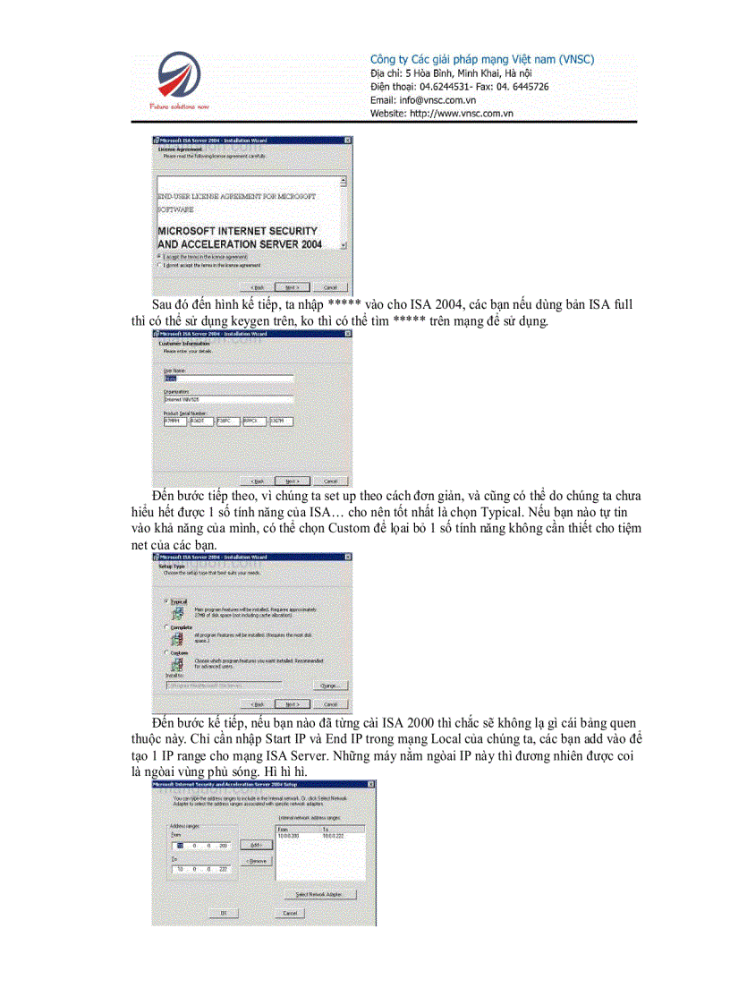 image for page Hướng dẫn Setup Microsoft ISA Server 2004