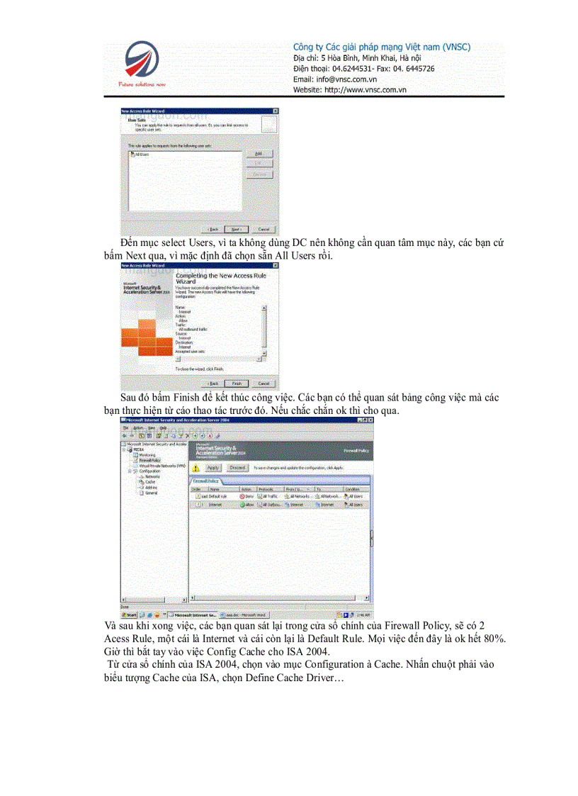 image for page Hướng dẫn Setup Microsoft ISA Server 2004