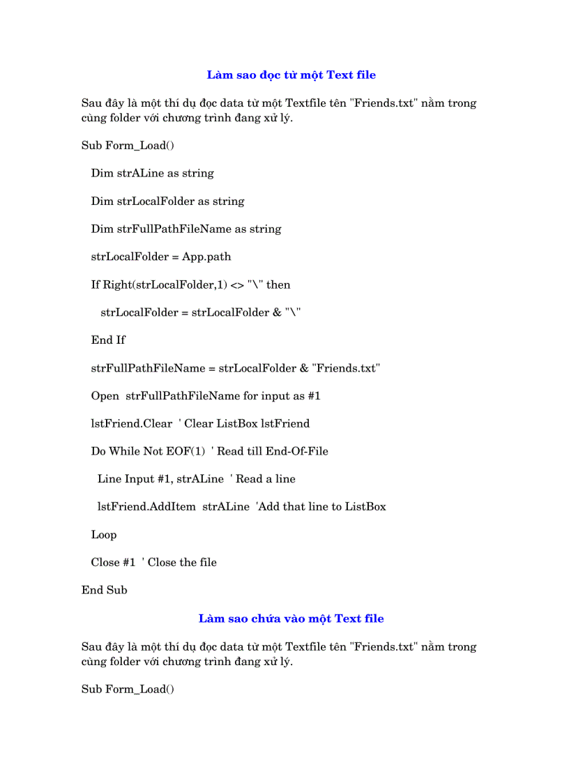 image for page Mẹo vặt Visual Basic