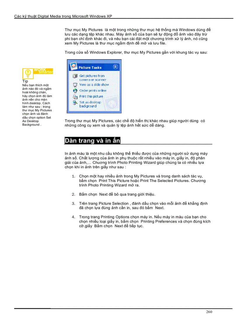 image for page Sử dụng các dạng thông tin số trong Windows XP