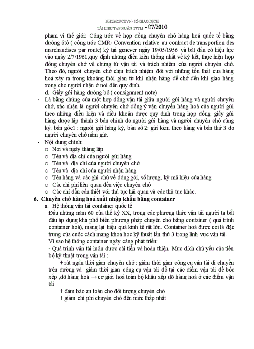 image for page Tài liệu đào tạo kiến thức về nghiệp vụ xuất khẩu của Viet tin