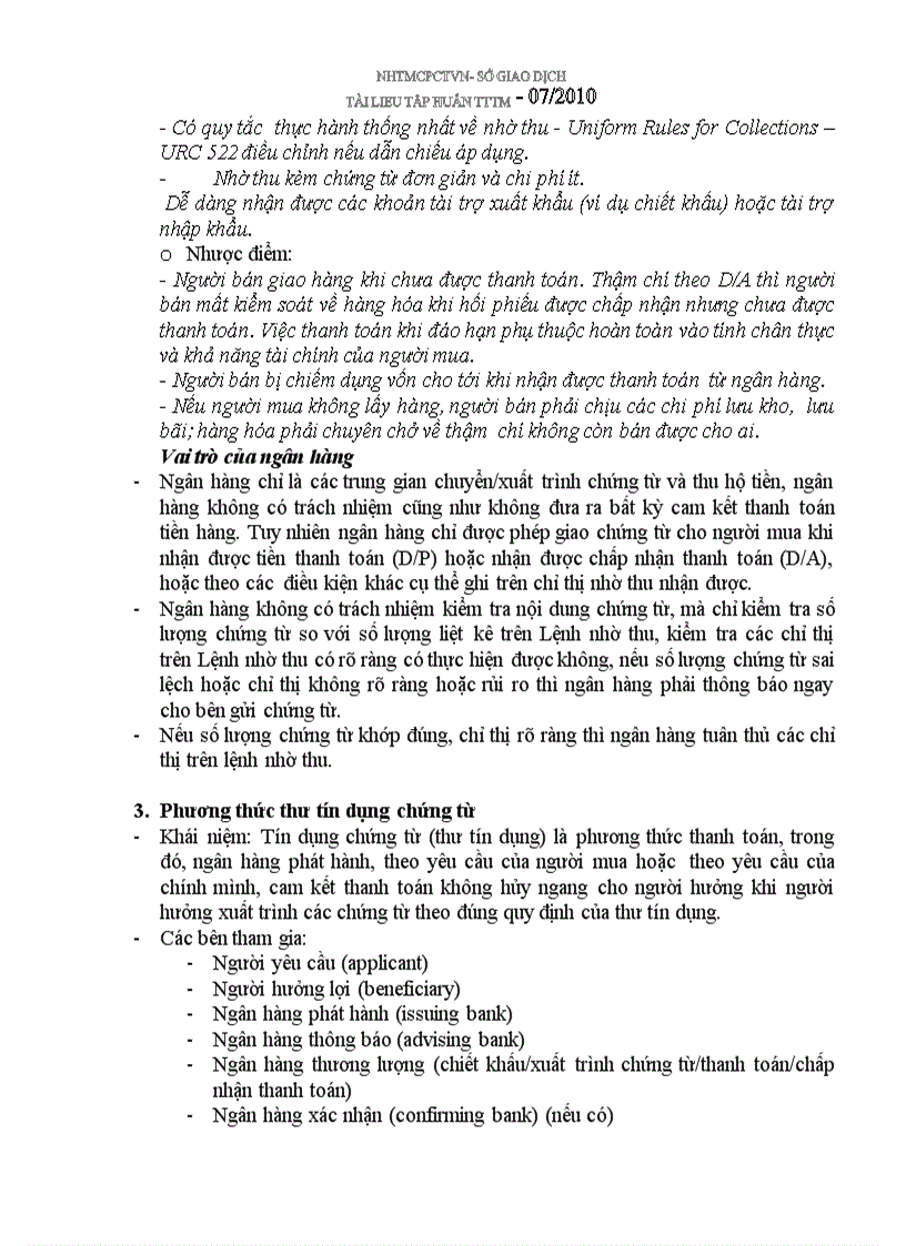 image for page Tài liệu đào tạo kiến thức về nghiệp vụ xuất khẩu của Viet tin