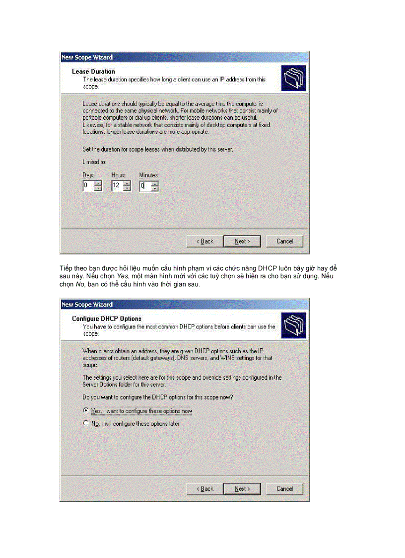image for page Thiết lập server DHCP trong Windows 2003