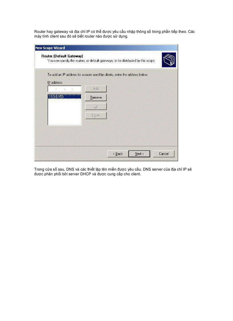image for page Thiết lập server DHCP trong Windows 2003
