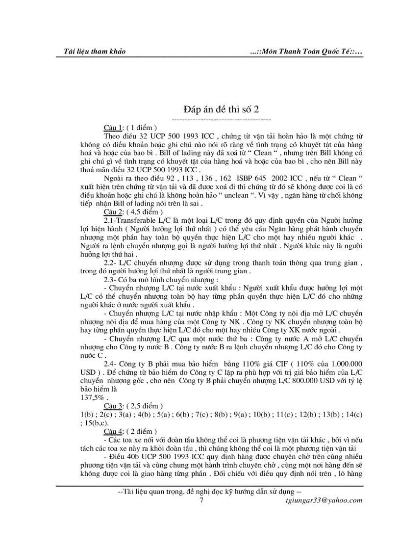 image for page Đề thi thanh toán quốc tế