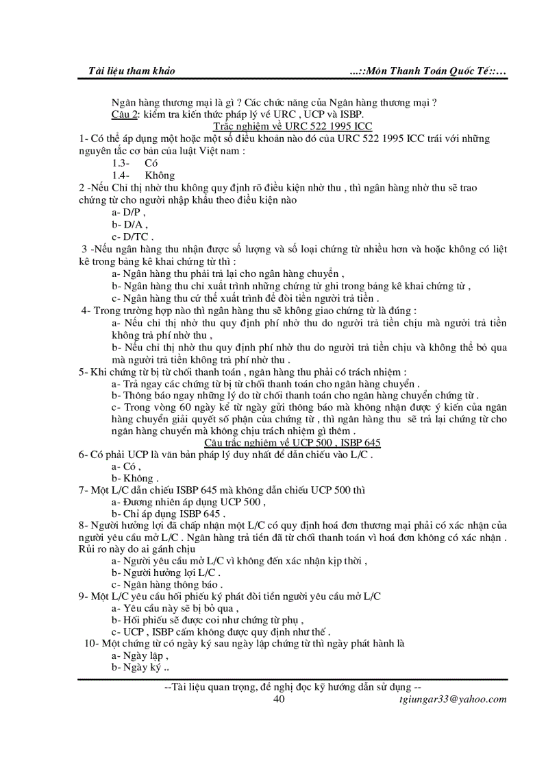 image for page Đề thi thanh toán quốc tế 1