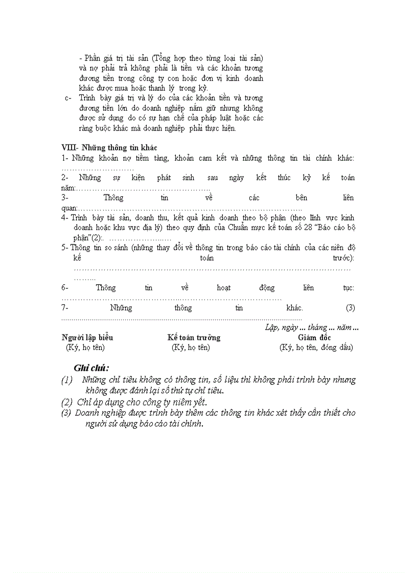 image for page Mẫu biểu BCTC năm theo QĐ 15