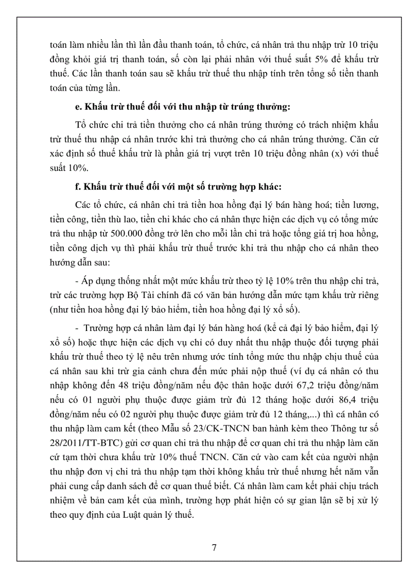 image for page Hướng dẫn kê khai thuế nộp thuế thu nhập cá nhân theo thông tư 28