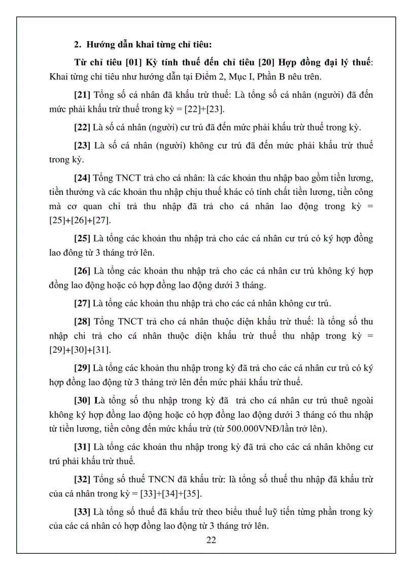 image for page Hướng dẫn kê khai thuế nộp thuế thu nhập cá nhân theo thông tư 28