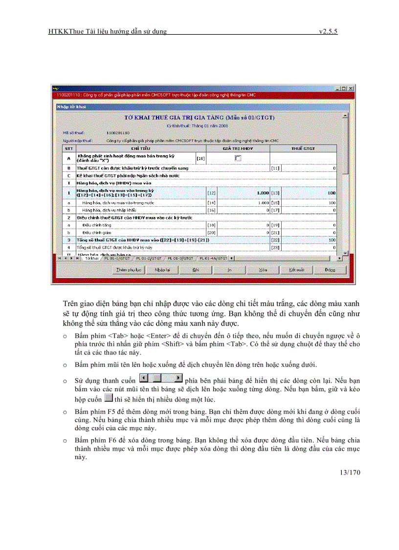 image for page Hướng dẫn sử dụng phần mềm hỗ trợ kê khai HTKK 2 5 5