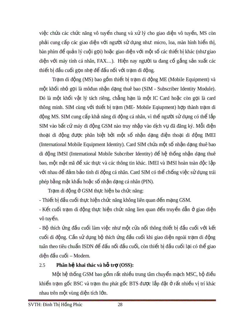 image for page Tổng Quan Về Hệ Thống Thông Tin Di Động GSM