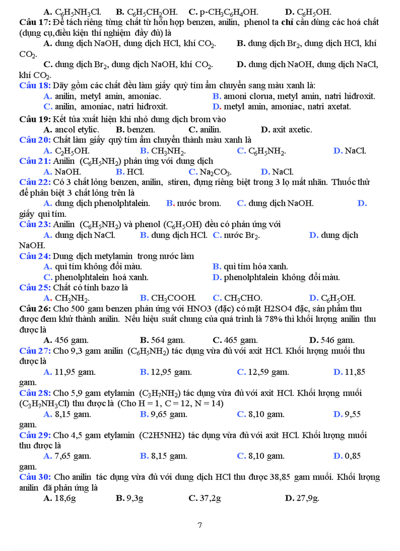 image for page Ôn tập chuơng 1 ESTE Chất béo hóa học 12