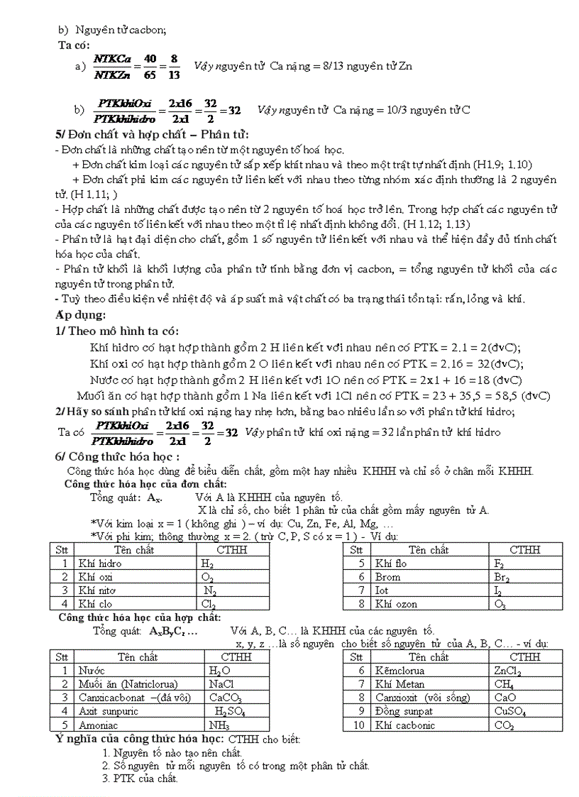 image for page HỆ THỐNG HÓA KIẾN THỨC Hóa học lớp 8 CHƯƠNG I CHẤT NGUYÊN TỬ PHÂN TỬ