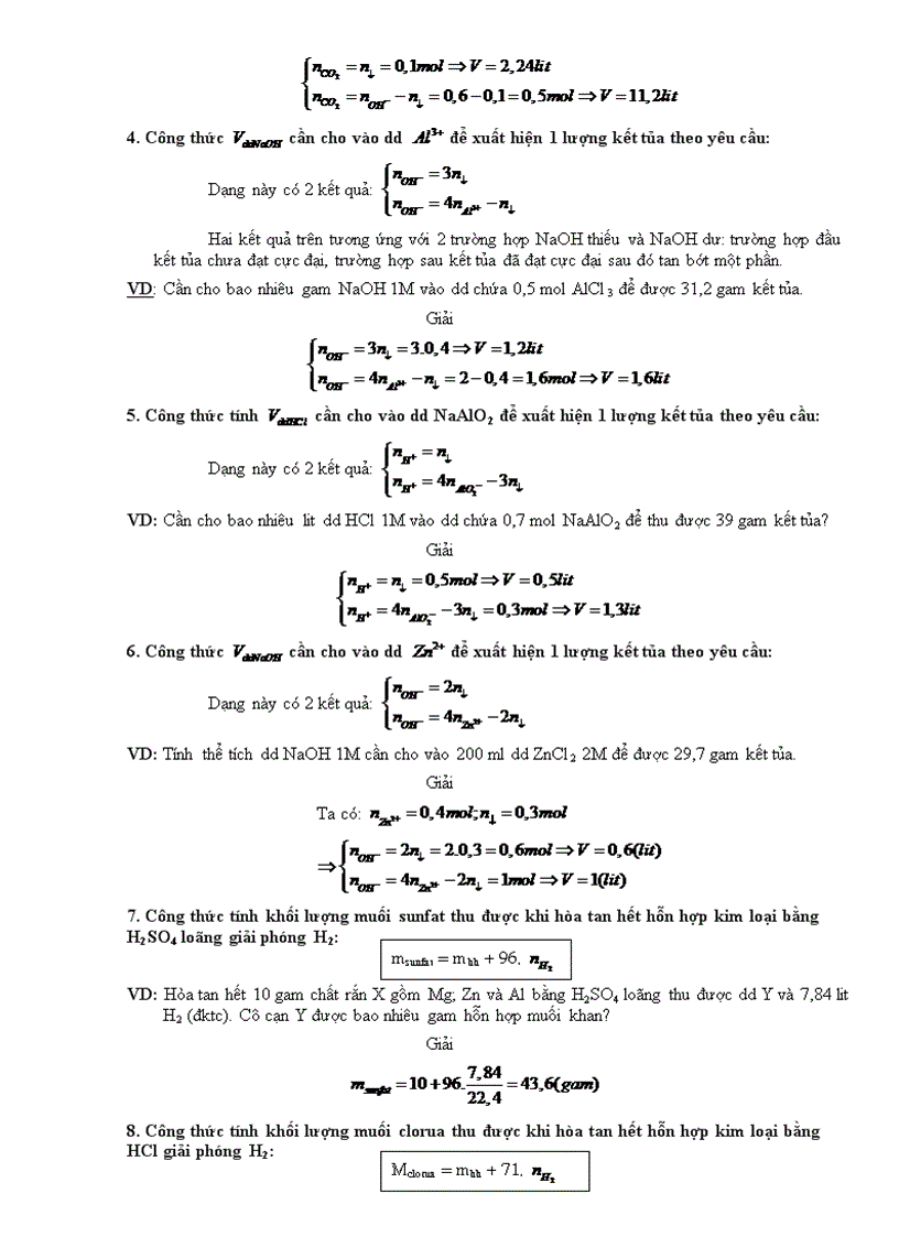 image for page Các công thức giải nhanh hóa trắc nghiệm