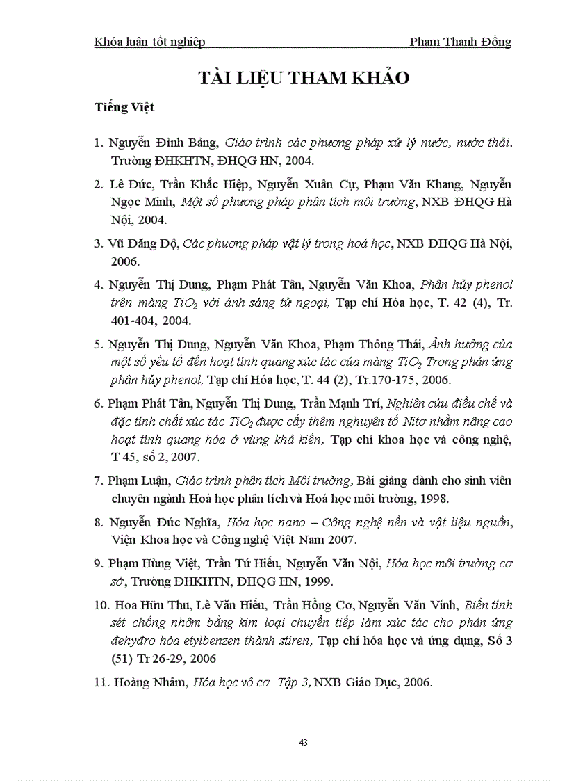 image for page Nghiên cứu tổng hợp vật liệu Ag TiO2 bentonit và ứng dụng để xúc tác phân hủy phenol trong nước bị ô nhiễm